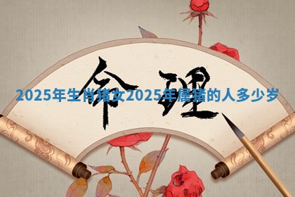 2025年生肖猪女_2025年属猪的人多少岁