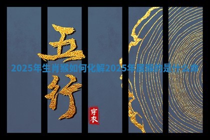 2025年生肖猴如何化解_2025年属猴的是什么命