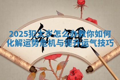 2025犯太岁怎么办教你如何化解运势危机与提升运气技巧