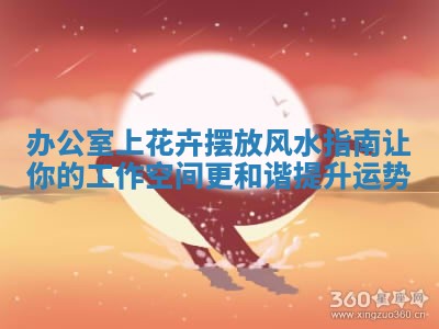 办公室上花卉摆放风水指南让你的工作空间更和谐提升运势