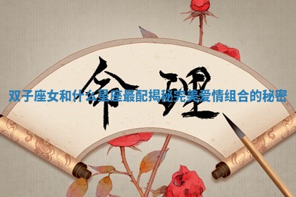 双子座女和什么星座最配揭秘完美爱情组合的秘密