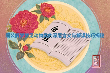 周公解梦梦见动物类的深层含义与解读技巧揭秘