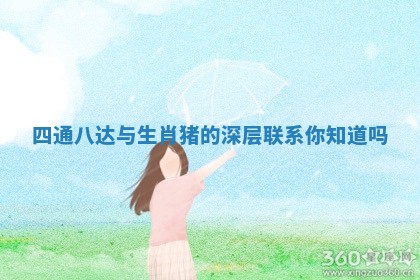 四通八达与生肖猪的深层联系你知道吗