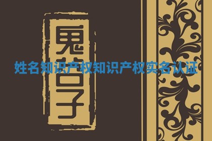 姓名知识产权_知识产权实名认证