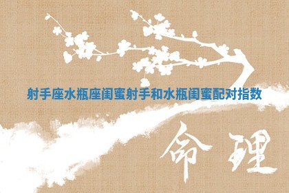 射手座水瓶座闺蜜 射手和水瓶闺蜜配对指数