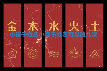 小孩子姓名 小孩子姓名可以改几次