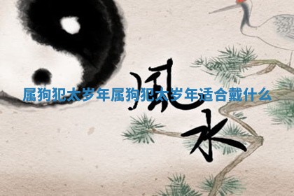 属狗犯太岁年 属狗犯太岁年适合戴什么 属狗犯太岁年 属狗犯太岁年适合戴什么