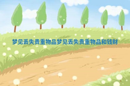 梦见丢失贵重物品 梦见丢失贵重物品和钱财 梦见丢失贵重物品 梦见丢失贵重物品和钱财