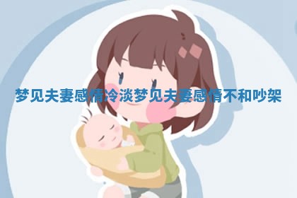 梦见夫妻感情冷淡_梦见夫妻感情不和吵架