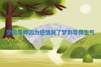 梦见导师因为感情哭了 梦到导师生气