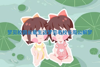 梦见校园长辈生活 梦见老校长周公解梦