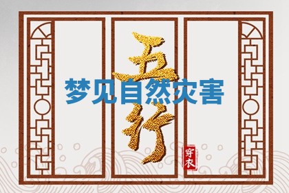 梦见自然灾害_