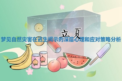 梦见自然灾害在逃生揭示的深层心理和应对策略分析