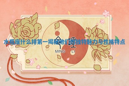 水瓶座什么排第一揭秘他们的独特魅力与性格特点
