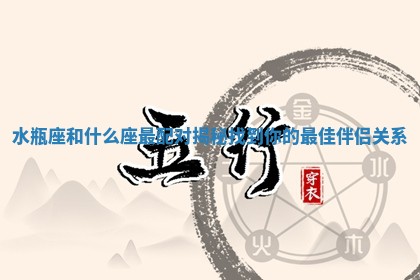 水瓶座和什么座最配对揭秘找到你的最佳伴侣关系