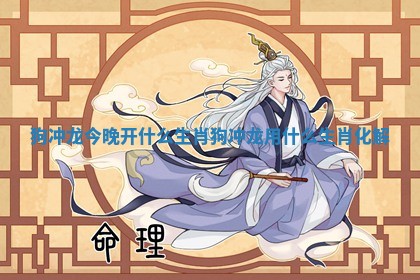 狗冲龙今晚开什么生肖_狗冲龙用什么生肖化解