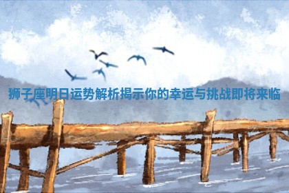 狮子座明日运势解析揭示你的幸运与挑战即将来临