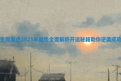 生肖属虎2025年运势全面解析开运秘籍助你逆袭成功 生肖属虎2025年运势全面解析开运秘籍助你逆袭成功