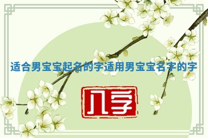 适合男宝宝起名的字 适用男宝宝名字的字