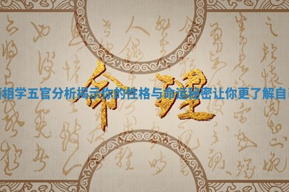 面相学五官分析揭示你的性格与命运秘密让你更了解自己 面相学五官分析揭示你的性格与命运秘密让你更了解自己