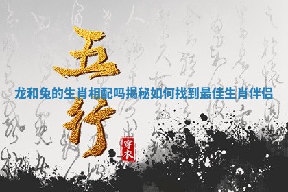 龙和兔的生肖相配吗揭秘如何找到最佳生肖伴侣 龙和兔的生肖相配吗揭秘如何找到最佳生肖伴侣