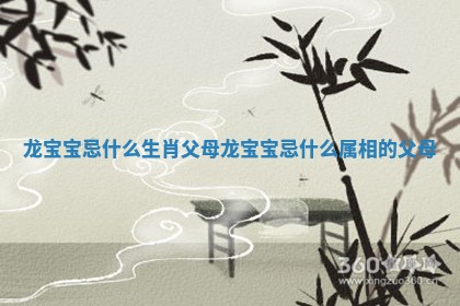龙宝宝忌什么生肖父母_龙宝宝忌什么属相的父母